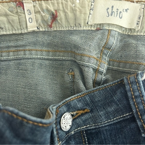 Shio Womens Cotton Whiskering Fading 5 Pocket Low Rise Bootcut Jeans Size 30 - Picture 12 of 13